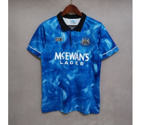 Newcastle 94/95 Away Blue Soccer Jersey